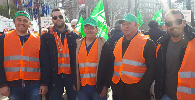Agricultores chestanos protestan en Madrid