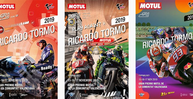 Elige el cartel de gran premio de Cheste