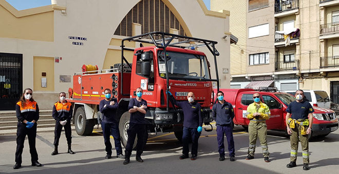 Desinfección del mercado municipal