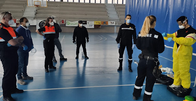 La Unidad Militar de Emergencias visita Cheste