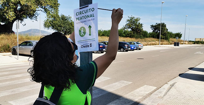 Cheste señaliza un circuito peatonal