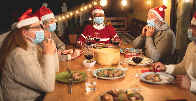 Uso de mascarillas en Navidad