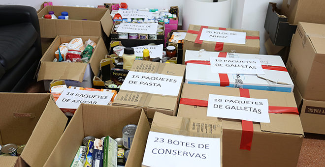 Recogida de alimentos para Cáritas