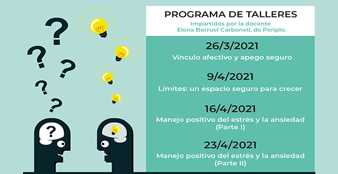 Talleres online gratuitos para familias