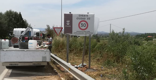 Intensa labor de la brigada en el mantenimiento del municipio