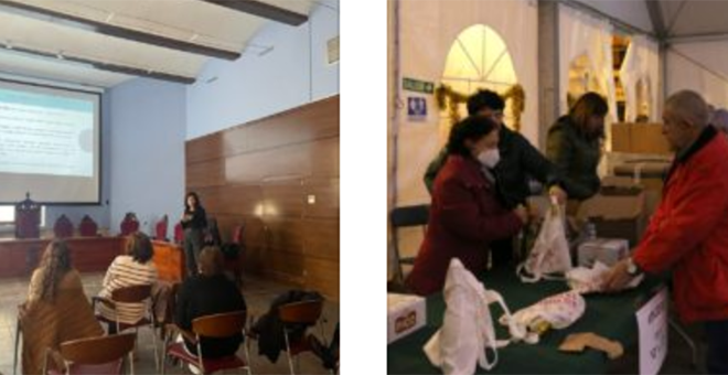 Regalos de Navidad a jubilados﻿ y el Ayuntamiento se forma en Igualdad