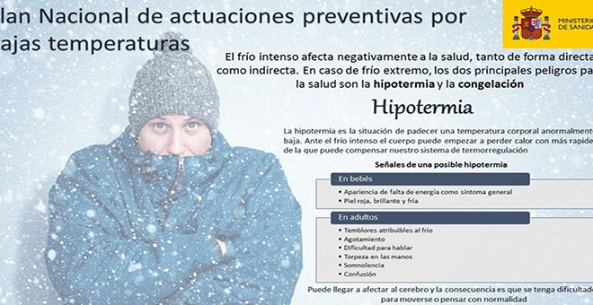 Plan preventivo por bajas temperaturas