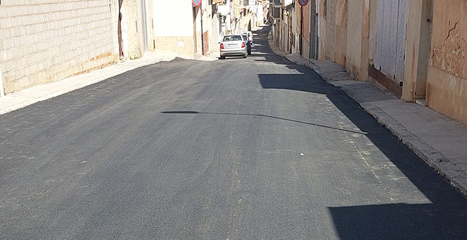 Nuevo asfaltado de calles