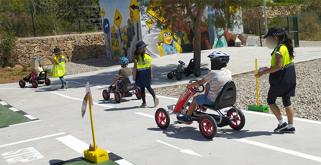 Parque de educación vial en La Lomiquia