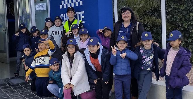 Los colegios chestanos visitan a la policía