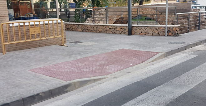 Tres nuevas rampas de peatones para facilitar la movilidad