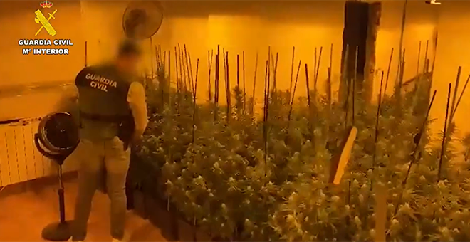 Desmantelado un narcochalé en Chiva
