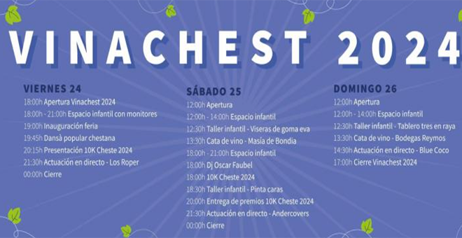 Este fin de semana, Vinachest