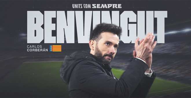 El chestano Carlos Corberán, nuevo entrenador del Valencia C.F.