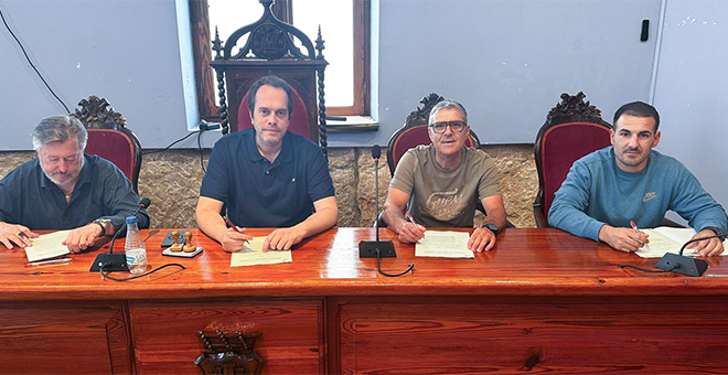 Firma de convenios con las asociaciones deportivas chestanas