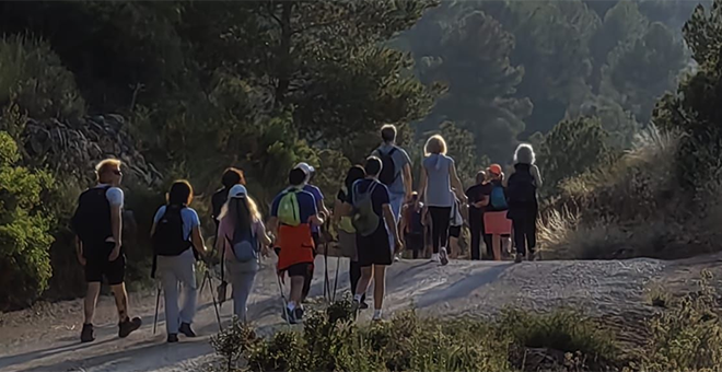 Ruta bajo la luna llena en Cheste