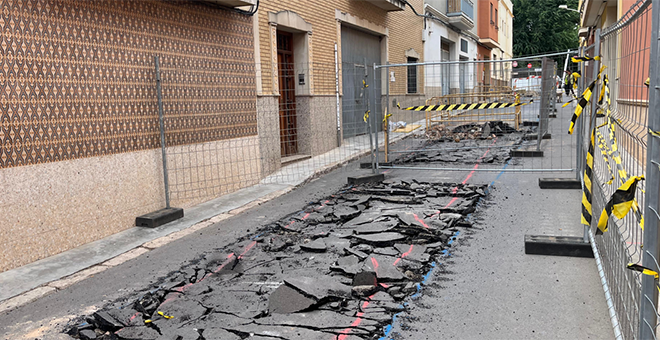 Comienzan las obras de renovación de pluviales en la calle Laurel