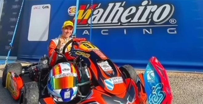 Adrian Malheiro, Campeon de España de Karting en la categoría Reina KZ