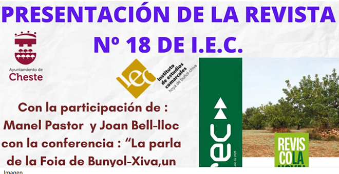 Presentación de la revista del IEC en Cheste