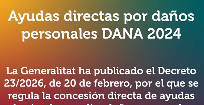 Nuevas ayudas a afectados de la DANA