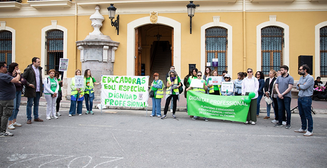 El Ayuntamiento respalda las reivindicaciones de las educador@s