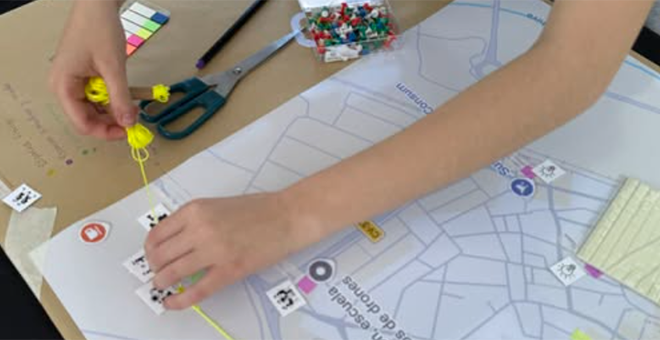Mapa comunitario sobre educación, medio ambiente y vida colectiva