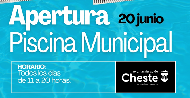 La piscina municipal abre este sábado, 20 de junio