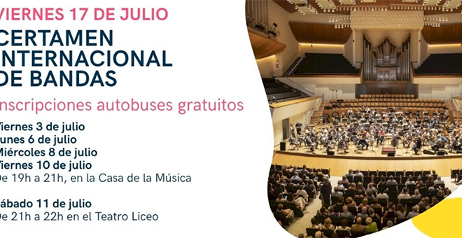 Autobuses al certamen Internacional de Bandas de València