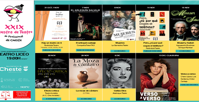 XXIX Muestra de Teatro No Profesional